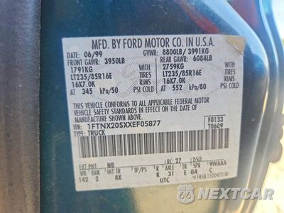 Zdjęcie 12 z 12 samochodu: 1999 FORD F250 SUPER DUTY VIN:1FTNX20SXXEF05877 - miniatura
