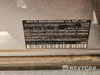 Zdjęcie 13 z 13 samochodu: 2010 MERCEDES-BENZ GL 350 BLUETEC VIN:4JGBF2FEXAA573114 - miniatura