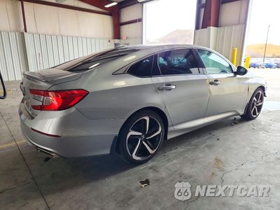 Trzecie zdjęcie samochodu z tyłu: 2019 HONDA ACCORD SPORT VIN:1HGCV1F33KA070547 - miniatura