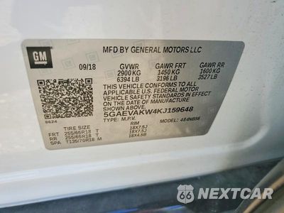 Zdjęcie 12 z 12 samochodu: 2019 BUICK ENCLAVE ESSENCE VIN:5GAEVAKW4KJ159648 - miniatura