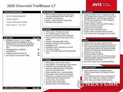 Zdjęcie 13 z 14 samochodu: 2025 CHEVROLET TRAILBLAZER LT VIN:KL79MRSL7SB208775 - miniatura