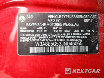 Zdjęcie 13 z 13 samochodu: 2018 BMW 320 XI VIN:WBA8E5G53JNU46065 - miniatura