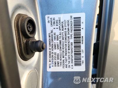 Zdjęcie 13 z 13 samochodu: 2016 HONDA CIVIC EX VIN:2HGFC2F75GH571069 - miniatura