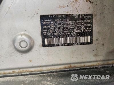 Zdjęcie 13 z 13 samochodu: 2010 SUBARU FORESTER XS VIN:JF2SH6BC4AH780228 - miniatura