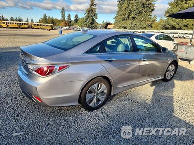 Trzecie zdjęcie samochodu z tyłu: 2013 HYUNDAI SONATA HYBRID VIN:KMHEC4A48DA100056 - miniatura
