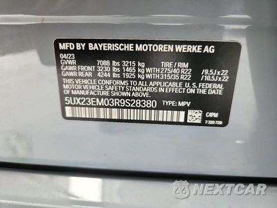 Zdjęcie 13 z 13 samochodu: 2024 BMW X7 XDRIVE40I VIN:5UX23EM03R9S28380 - miniatura