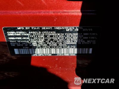 Zdjęcie 13 z 13 samochodu: 2016 SUBARU FORESTER 2.5I PREMIUM VIN:JF2SJADC0GH430429 - miniatura