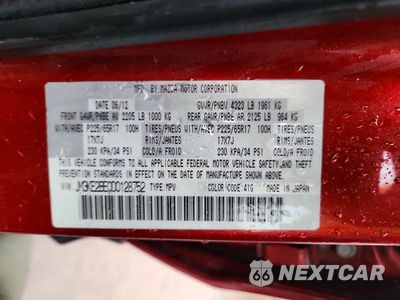 Zdjęcie 13 z 13 samochodu: 2013 MAZDA CX-5 SPORT VIN:JM3KE2BE0D0128752 - miniatura