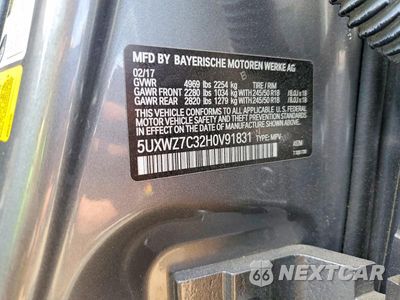 Zdjęcie 13 z 13 samochodu: 2017 BMW X3 SDRIVE28I VIN:5UXWZ7C32H0V91831 - miniatura
