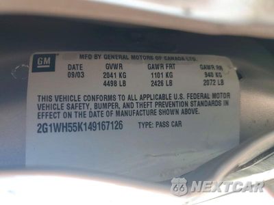 Zdjęcie 13 z 13 samochodu: 2004 CHEVROLET IMPALA LS VIN:2G1WH55K149167126 - miniatura