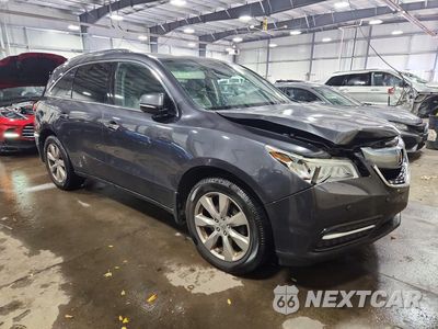 Czwarte zdjęcie samochodu z boku: 2014 ACURA MDX ADVANCE VIN:5FRYD4H82EB024431 - miniatura