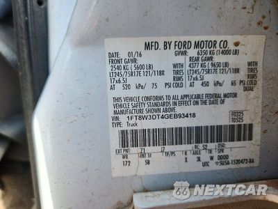 Zdjęcie 12 z 12 samochodu: 2016 FORD F350 SUPER DUTY VIN:1FT8W3DT4GEB93418 - miniatura