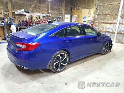 Trzecie zdjęcie samochodu z tyłu: 2022 HONDA ACCORD SPORT VIN:1HGCV1F37NA102453 - miniatura