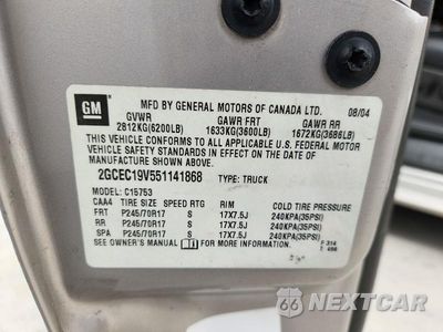 Zdjęcie 12 z 12 samochodu: 2005 CHEVROLET SILVERADO C1500 VIN:2GCEC19V551141868 - miniatura