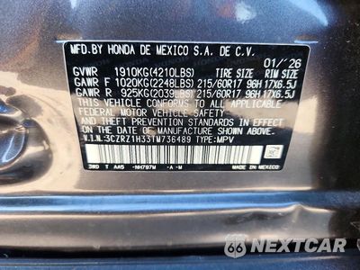 Zdjęcie 13 z 13 samochodu: 2026 HONDA HR-V LX VIN:3CZRZ1H33TM736489 - miniatura