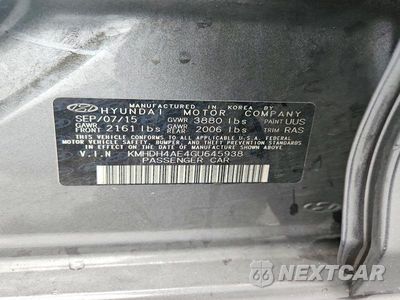 Zdjęcie 12 z 12 samochodu: 2016 HYUNDAI ELANTRA SE VIN:KMHDH4AE4GU645938 - miniatura