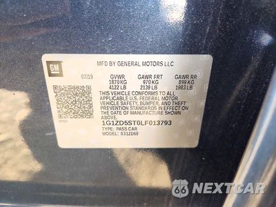 Zdjęcie 12 z 12 samochodu: 2020 CHEVROLET MALIBU LT VIN:1G1ZD5ST0LF013793 - miniatura