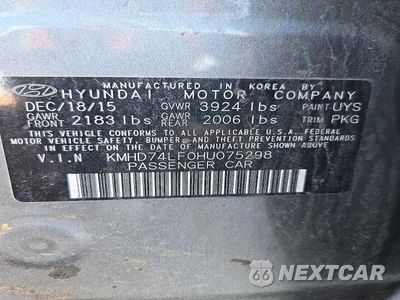 Zdjęcie 12 z 12 samochodu: 2017 HYUNDAI ELANTRA SE VIN:KMHD74LF0HU075298 - miniatura