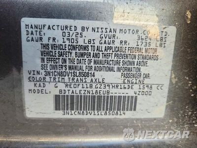 Zdjęcie 12 z 12 samochodu: 2025 NISSAN VERSA S VIN:3N1CN8DV1SL850814 - miniatura