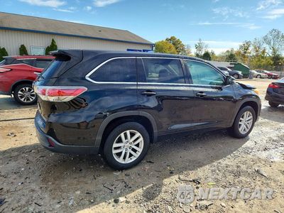 Trzecie zdjęcie samochodu z tyłu: 2014 TOYOTA HIGHLANDER LE VIN:5TDZKRFH0ES018473 - miniatura