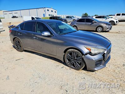 Czwarte zdjęcie samochodu z boku: 2014 INFINITI Q50 VIN:JN1BV7AP8EM674348 - miniatura