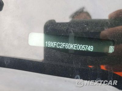 Zdjęcie 12 z 12 samochodu: 2019 HONDA CIVIC LX VIN:19XFC2F60KE005749 - miniatura