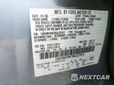 Zdjęcie 13 z 13 samochodu: 2008 MERCURY SABLE PREMIER VIN:1MEHM42W78G622953 - miniatura