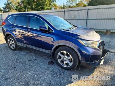 Czwarte zdjęcie samochodu z boku: 2018 HONDA CR-V EX VIN:7FARW1H51JE019725 - miniatura