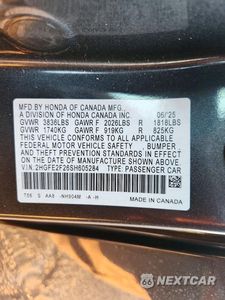 Zdjęcie 12 z 12 samochodu: 2025 HONDA CIVIC LX VIN:2HGFE2F26SH605284 - miniatura