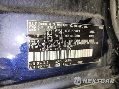 Zdjęcie 13 z 13 samochodu: 2020 TOYOTA RAV4 XSE VIN:4T3EWRFV4LU006007 - miniatura