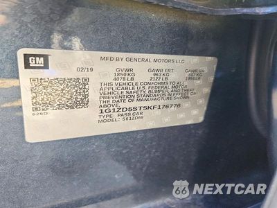 Zdjęcie 12 z 12 samochodu: 2019 CHEVROLET MALIBU LT VIN:1G1ZD5ST5KF176776 - miniatura