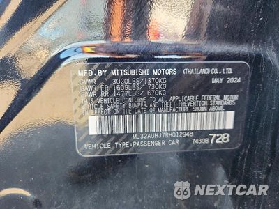 Zdjęcie 12 z 12 samochodu: 2024 MITSUBISHI MIRAGE ES VIN:ML32AUHJ7RH012948 - miniatura