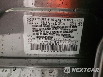 Zdjęcie 12 z 12 samochodu: 2025 NISSAN SENTRA SV VIN:3N1AB8CV3SY305444 - miniatura