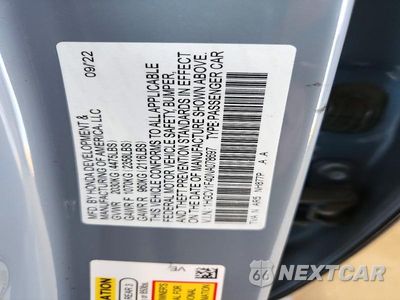 Zdjęcie 12 z 12 samochodu: 2022 HONDA ACCORD SPORT SE VIN:1HGCV1F40NA078697 - miniatura