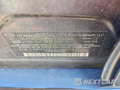 Zdjęcie 12 z 12 samochodu: 2014 HYUNDAI SONATA SE VIN:5NPEC4AC3EH845318 - miniatura