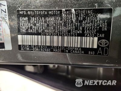 Zdjęcie 12 z 12 samochodu: 2007 TOYOTA MATRIX XR VIN:2T1KR30EX7C652751 - miniatura