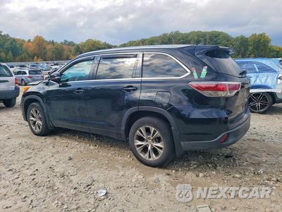 Drugie zdjęcie samochodu z przodu: 2014 TOYOTA HIGHLANDER XLE VIN:5TDJKRFH4ES036570 - miniatura