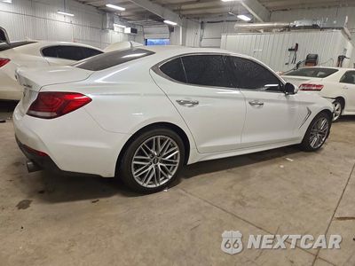 Trzecie zdjęcie samochodu z tyłu: 2021 GENESIS G70 ELITE VIN:KMTG34LA3MU075731 - miniatura