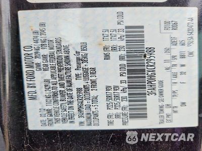 Zdjęcie 12 z 12 samochodu: 2012 FORD FUSION SE VIN:3FAHP0HGXCR295988 - miniatura