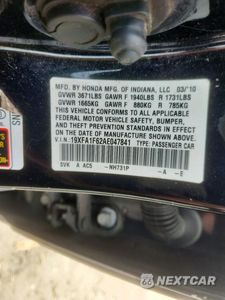 Zdjęcie 12 z 12 samochodu: 2010 HONDA CIVIC LX-S VIN:19XFA1F62AE047841 - miniatura