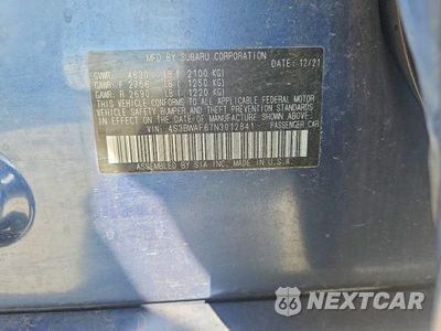 Zdjęcie 13 z 13 samochodu: 2022 SUBARU LEGACY PREMIUM VIN:4S3BWAF67N3012841 - miniatura