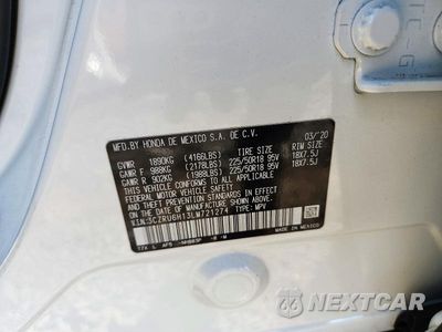 Zdjęcie 12 z 12 samochodu: 2020 HONDA HR-V SPORT VIN:3CZRU6H13LM721274 - miniatura