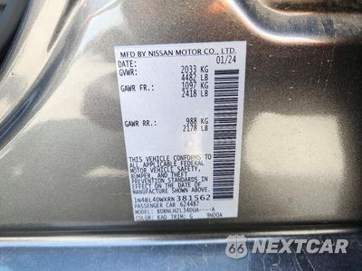 Zdjęcie 13 z 13 samochodu: 2024 NISSAN ALTIMA SV VIN:1N4BL4DWXRN381562 - miniatura