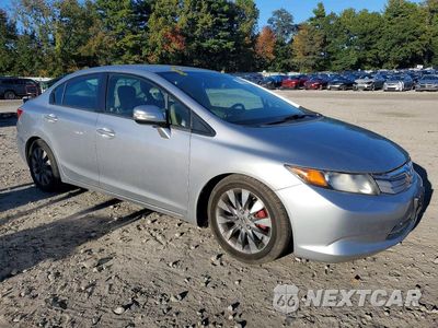 Czwarte zdjęcie samochodu z boku: 2012 HONDA CIVIC HYBRID L VIN:JHMFB4F33CS007352 - miniatura