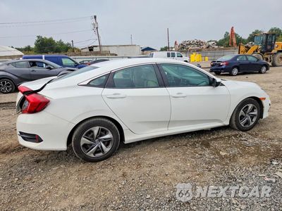 Trzecie zdjęcie samochodu z tyłu: 2019 HONDA CIVIC LX VIN:2HGFC2F64KH539388 - miniatura