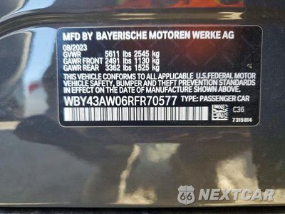 Zdjęcie 12 z 12 samochodu: 2024 BMW I4 EDRIVE 35 VIN:WBY43AW06RFR70577 - miniatura