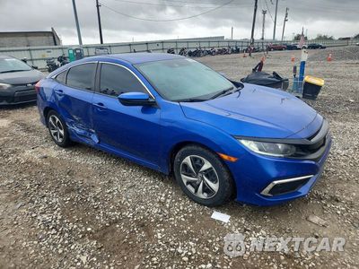 Czwarte zdjęcie samochodu z boku: 2019 HONDA CIVIC LX VIN:2HGFC2F68KH556968 - miniatura