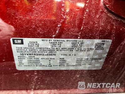 Zdjęcie 13 z 13 samochodu: 2017 CADILLAC XT5 PLATINUM VIN:1GYKNFRS9HZ323076 - miniatura