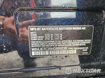 Zdjęcie 13 z 13 samochodu: 2017 BMW 540 XI VIN:WBAJE7C35HG889236 - miniatura