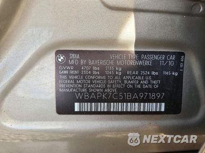 Zdjęcie 12 z 12 samochodu: 2011 BMW 328 XI VIN:WBAPK7C51BA971897 - miniatura